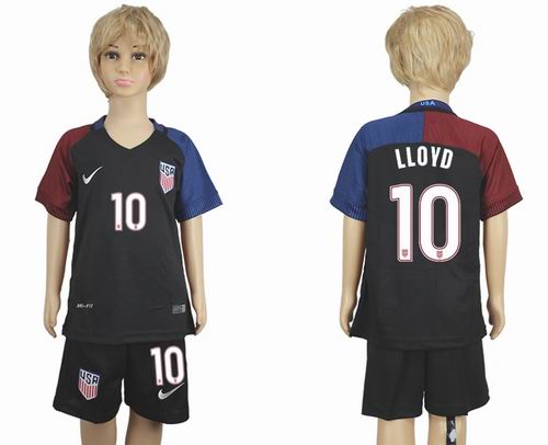 Youth 2016-2017 United States #10 lloyd away soccer jerseys