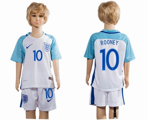 Youth 2016 European Cup series England Home #10 rooney Soccer Jerseys