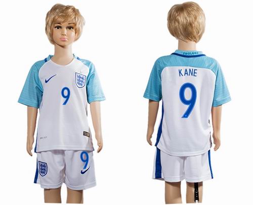Youth 2016 European Cup series England Home #9 kane Soccer Jerseys