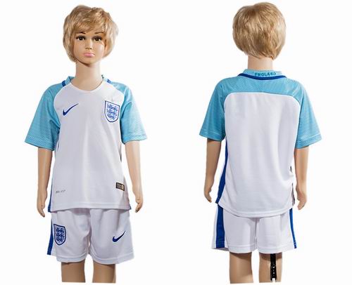 Youth 2016 European Cup series England Home blank Soccer Jerseys