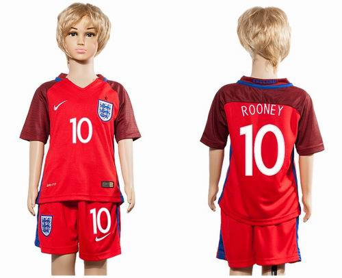Youth 2016 European Cup series England away #10 rooney Soccer Jerseys