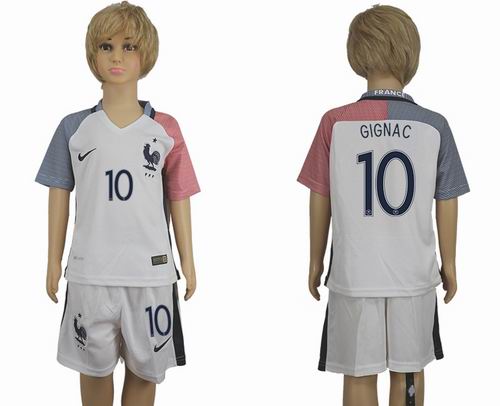 Youth 2016 European Cup series France Away #10 gignac Soccer Jerseys