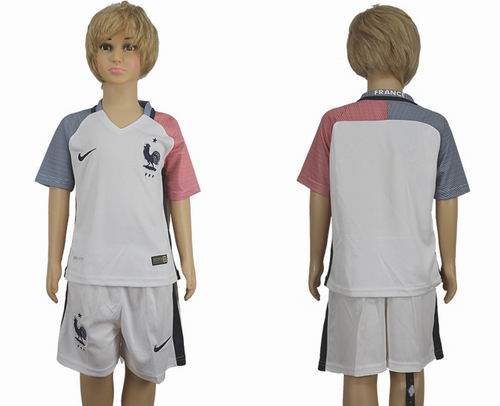 Youth 2016 European Cup series France Away blank Soccer Jerseys