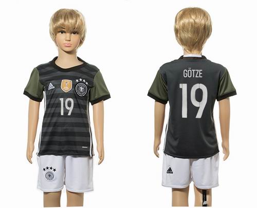 Youth 2016 European Cup series Germany away #19 Gotze soccer jerseys