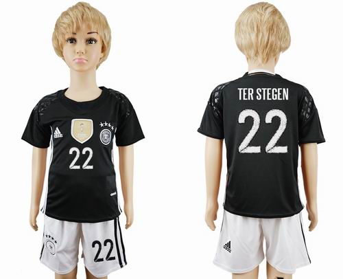 Youth 2016 European Cup series Germany away #22 ter stegen soccer jerseys