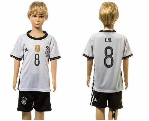 Youth 2016 European Cup series Germany home #8 Ozil soccer jerseys