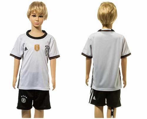 Youth 2016 European Cup series Germany home blank soccer jerseys