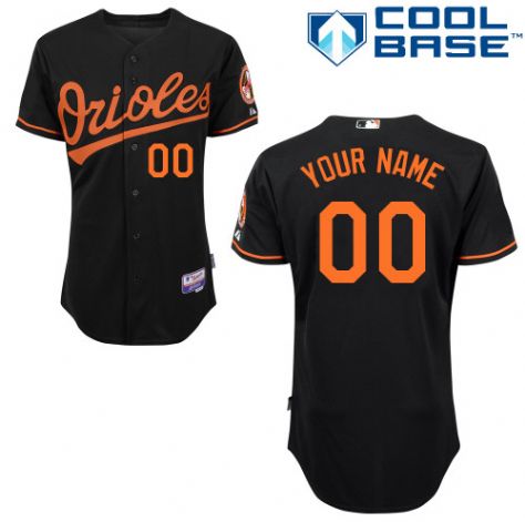 Youth's Baltimore Orioles Black Customized Jersey