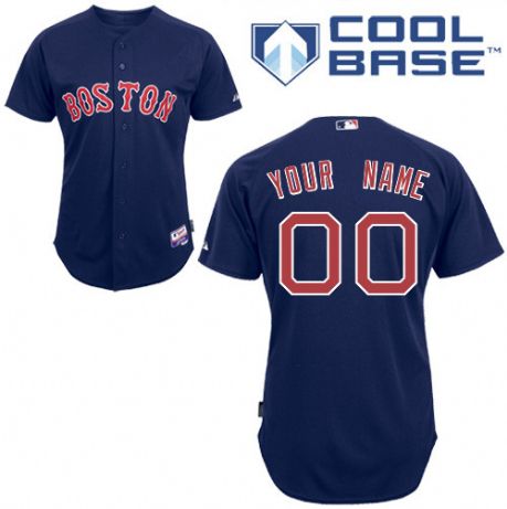 Youth's Boston Red Sox Navy Blue Customized Jersey