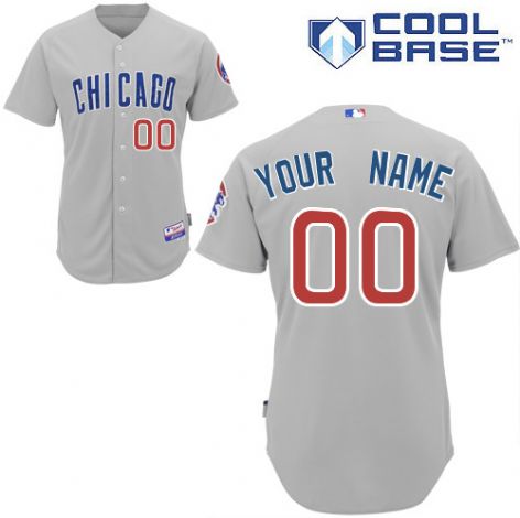 Youth's Chicago Cubs Gray Customized Jersey