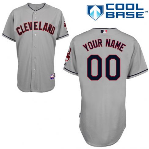 Youth's Cleveland Indians Grey Customized Jersey