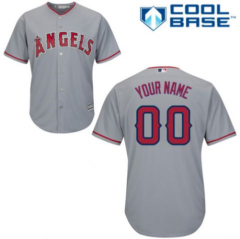 Youth's Los Angeles Angels Gray Customized Jersey