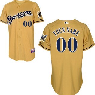 Youth's Milwaukee Brewers Customized Yellow Jersey