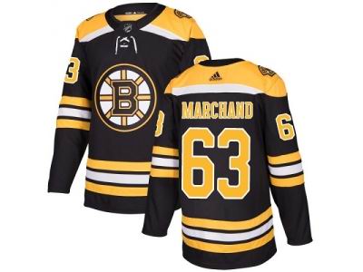 Youth Adidas Boston Bruins #63 Brad Marchand Black Home Jersey
