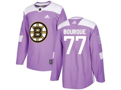 Youth Adidas Boston Bruins #77 Ray Bourque Purple Authentic Fights Cancer Stitched NHL Jersey1