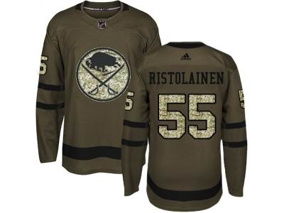 Youth Adidas Buffalo Sabres #55 Rasmus Ristolainen Green Salute to Service NHL Jersey