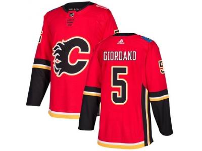 Youth Adidas Calgary Flames #5 Mark Giordano Red Home Jersey
