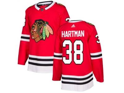 Youth Adidas Chicago Blackhawks #38 Ryan Hartman Red Home Jersey