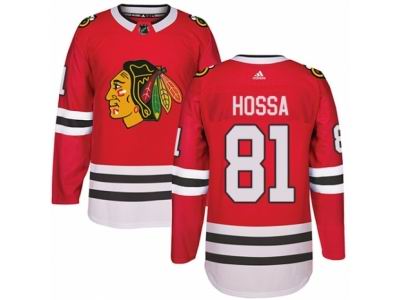 Youth Adidas Chicago Blackhawks #81 Marian Hossa Authentic Red Home NHL Jersey