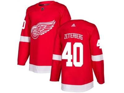 Youth Adidas Detroit Red Wings #40 Henrik Zetterberg Red Home Jersey