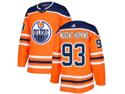 Youth Adidas Edmonton Oilers #93 Ryan Nugent-Hopkins Orange Home NHL Jersey