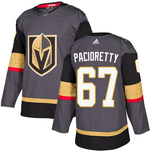 Youth Adidas Golden Knights #67 Max Pacioretty Grey Home Authentic Stitched Youth NHL Jersey