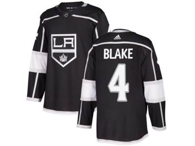 Youth Adidas Los Angeles Kings #4 Rob Blake Black Home Jersey