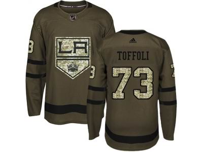 Youth Adidas Los Angeles Kings #73 Tyler Toffoli Green Salute to Service Jersey