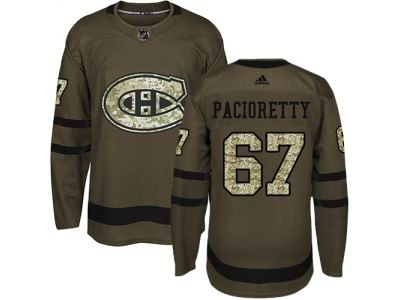 Youth Adidas Montreal Canadiens #67 Max Pacioretty Green Salute to Service Jersey