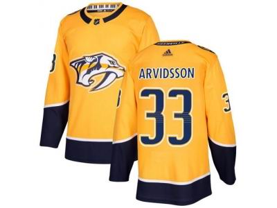 Youth Adidas Nashville Predators #33 Viktor Arvidsson Yellow Home NHL Jersey