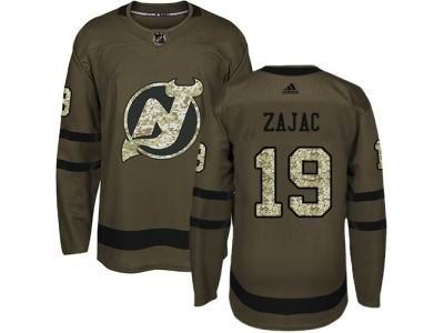Youth Adidas New Jersey Devils #19 Travis Zajac Green Salute to Service NHL Jersey