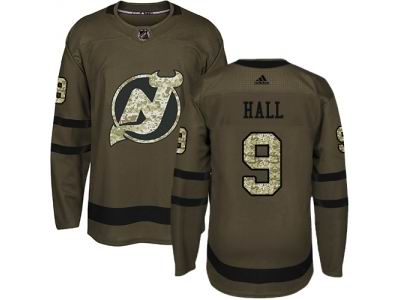 Youth Adidas New Jersey Devils #9 Taylor Hall Green Salute to Service NHL Jersey