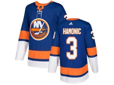 Youth Adidas New York Islanders #3 Travis Hamonic Royal Blue Home NHL Jersey