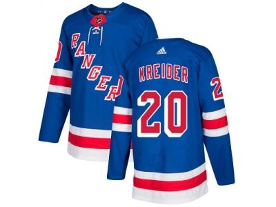 Youth Adidas New York Rangers #20 Chris Kreider Royal Blue Home Jersey