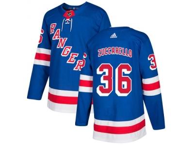 Youth Adidas New York Rangers #36 Mats Zuccarello Royal Blue Home Jersey