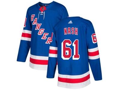 Youth Adidas New York Rangers #61 Rick Nash Royal Blue Home Jersey