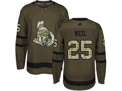 Youth Adidas Ottawa Senators #25 Chris Neil Green Salute to Service NHL Jersey