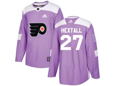 Youth Adidas Philadelphia Flyers #27 Ron Hextall Purple Authentic Fights Cancer Stitched NHL Jersey
