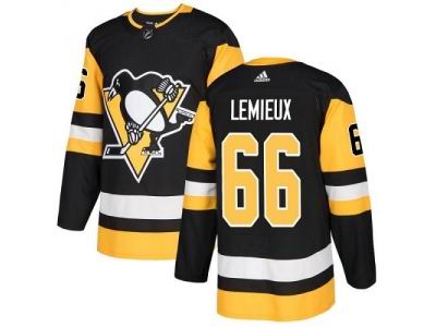Youth Adidas Pittsburgh Penguins #66 Mario Lemieux Black Home Jersey