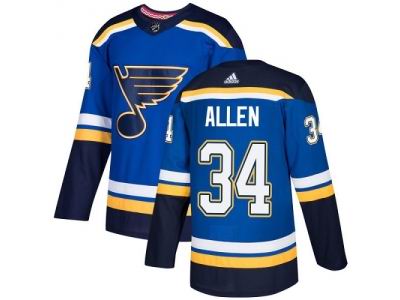 Youth Adidas St. Louis Blues #34 Jake Allen Blue Home Jersey