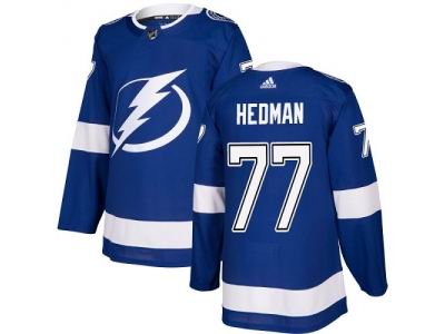 Youth Adidas Tampa Bay Lightning #77 Victor Hedman Blue Home Jersey