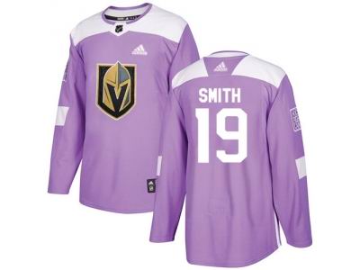 Youth Adidas Vegas Golden Knightss #19 Reilly Smith Purple Authentic Fights Cancer Stitched NHL Jersey