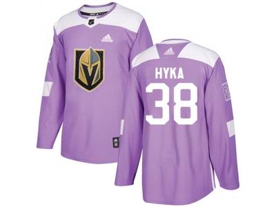 Youth Adidas Vegas Golden Knightss #38 Tomas Hyka Purple Authentic Fights Cancer Stitched NHL Jersey