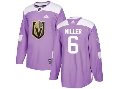 Youth Adidas Vegas Golden Knightss #6 Colin Miller Purple Authentic Fights Cancer Stitched NHL Jersey