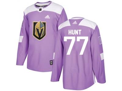 Youth Adidas Vegas Golden Knightss #77 Brad Hunt Purple Authentic Fights Cancer Stitched NHL Jersey