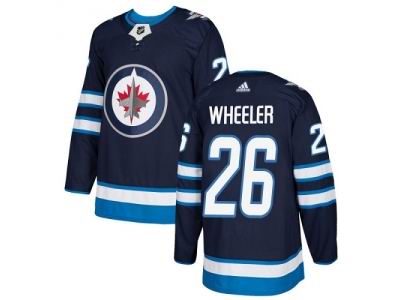 Youth Adidas Winnipeg Jets #26 Blake Wheeler Navy Blue Home Jersey