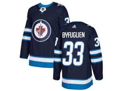 Youth Adidas Winnipeg Jets #33 Dustin Byfuglien Navy Blue Home Jersey