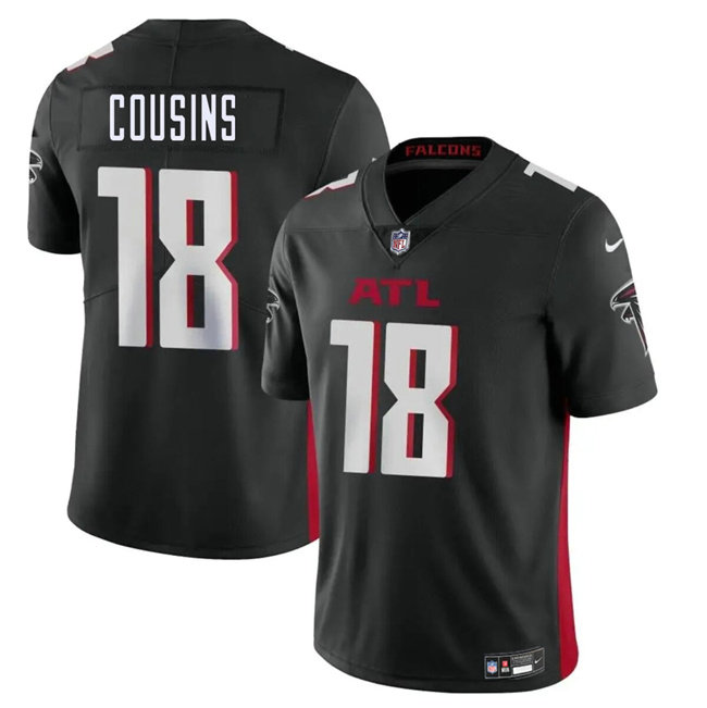 Youth Atlanta Falcons #18 Kirk Cousins Black Vapor Untouchable Limited Stitched Football Jersey s