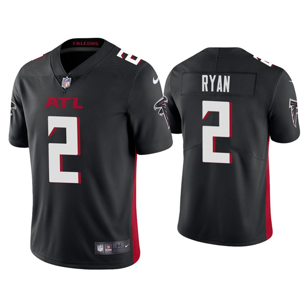 Youth Atlanta Falcons #2 Matt Ryan Black Vapor Untouchable Limited Stitched Jersey