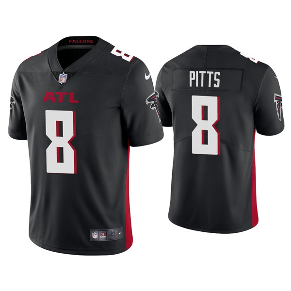 Youth Atlanta Falcons #8 Kyle Pitts Black Vapor Untouchable Limited Stitched Jersey